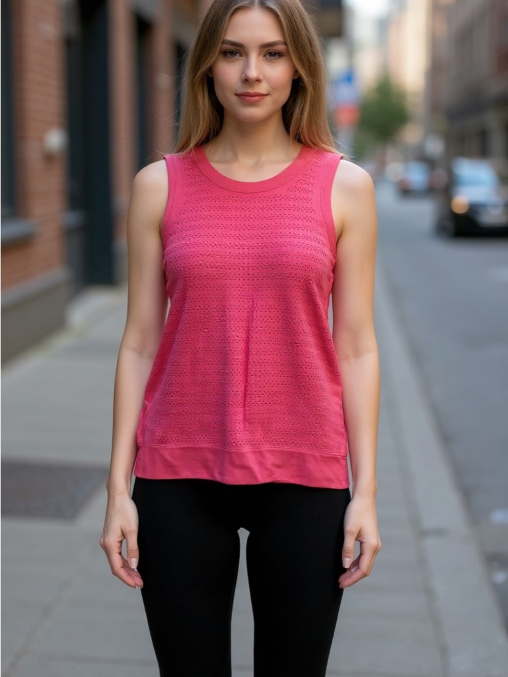 Lululemon Hot Pink mesh Tank Top - Women